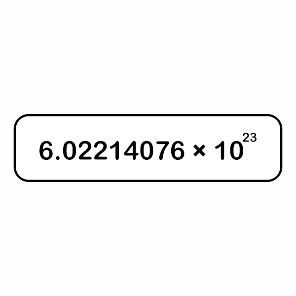 Número de Avogadro, apresentado durante os estudos de Química Geral.